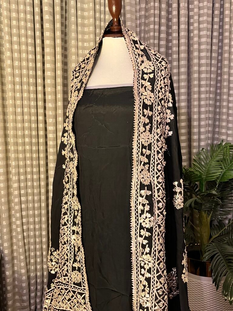 3 piece suit with gotta shawl