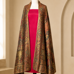 Pashmina Kani Silk Shawl
