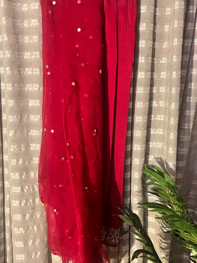 Maroon Gold Embellished Kurti