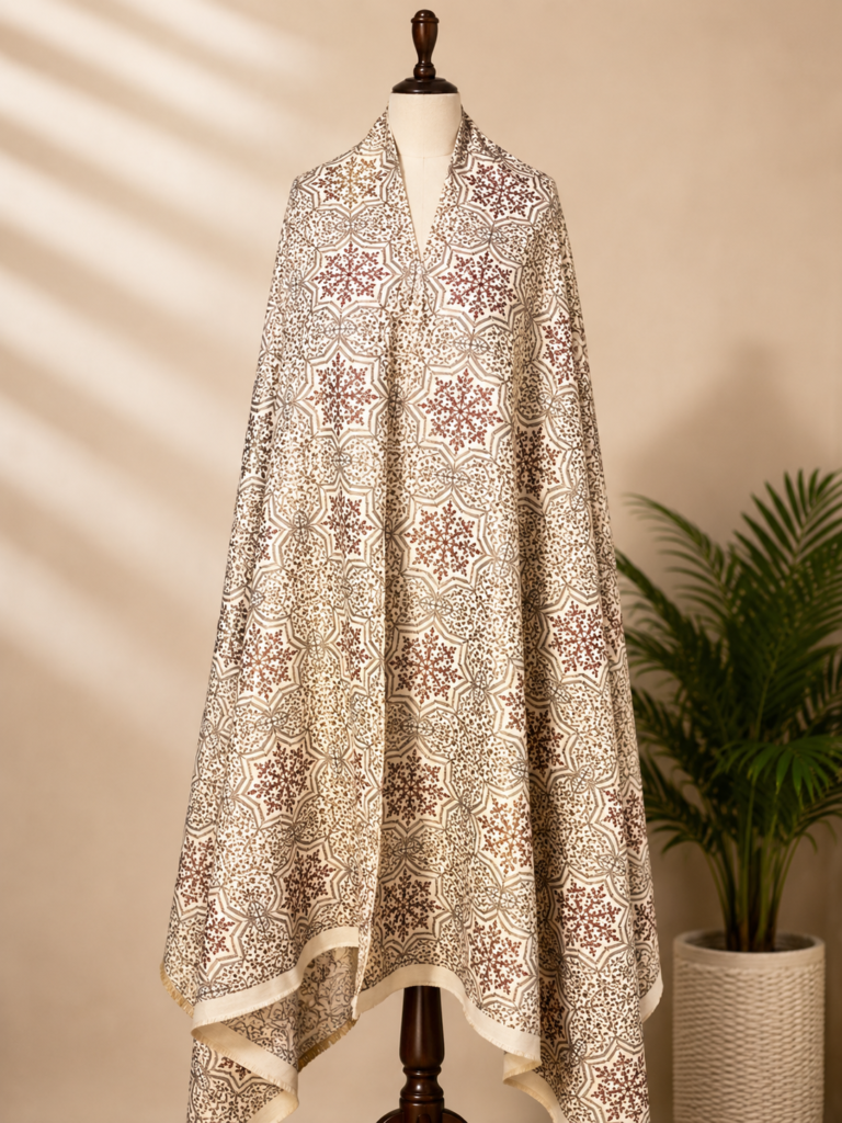 Full aari jaal shawl 01