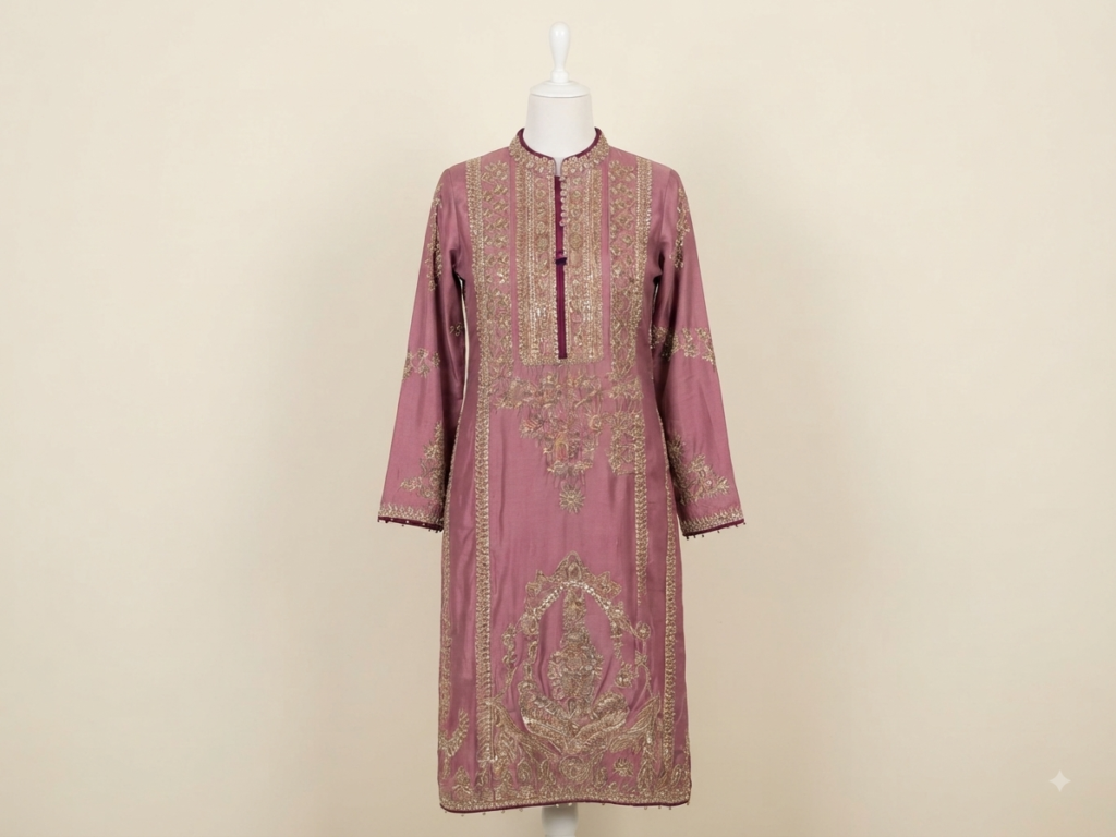Heavy embroidery naqshi dabqi