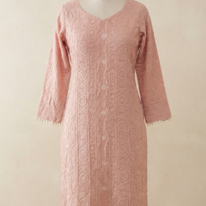 Blush Pink Chikankari Kurti