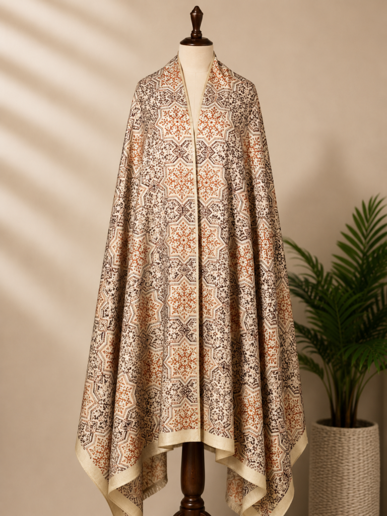 Full aari jaal shawl 01