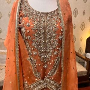 Fully emblished naqshi dabqa suit 2 piece