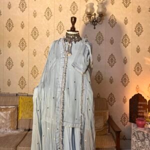 Chiffon & Mukesh with Farshi shalwar