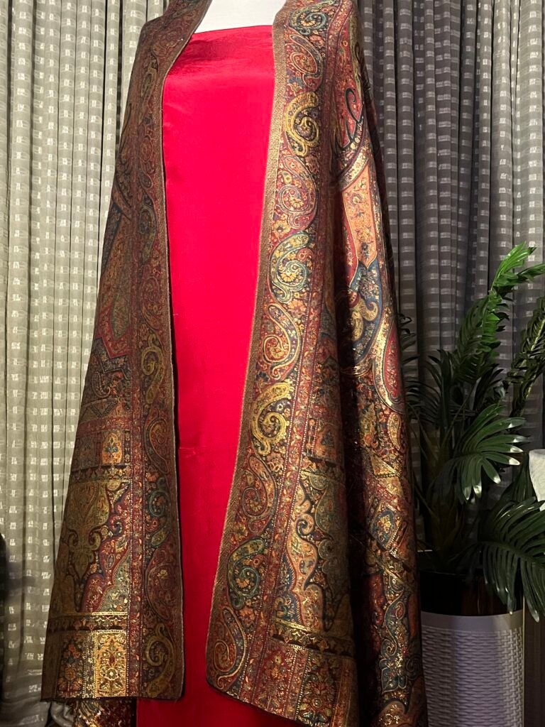 Pashmina Kani Silk Shawl